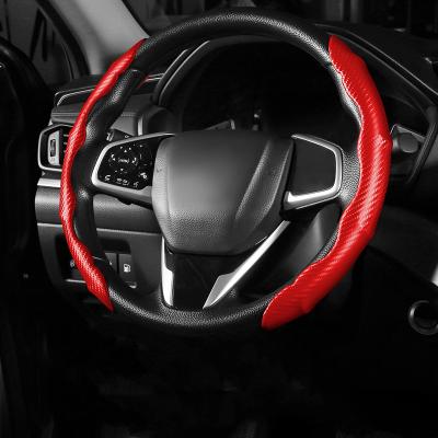 China Universal Sports Steering Wheel Cover For Car Styling Steering-wheel Protective Anti-skid Covers Turn Fur Car Interior for sale