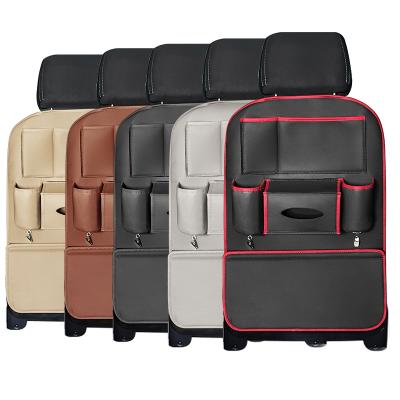 China Single Color Without Stowing Holder Universal Automobiles Multi-Pocket Storage Bag Tablet Back Seat Organizer Model Car Interior Accessory for sale