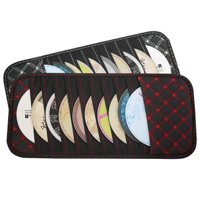 China Other Auto Interior Accessories DVD Storage Case Car Sun Visor CD Disc Holder Pocket Bag Vehicle Organizer for sale