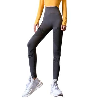 China Breathable Summer Slim High-waist Hip-lifting Tight-fitting Running Training Women's Sports Stretch Yoga Pants for sale