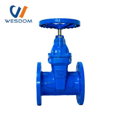 China Water Gray Pig Iron Gate Valve DN100 PN16 Uesd in Water Treatment Plant for sale