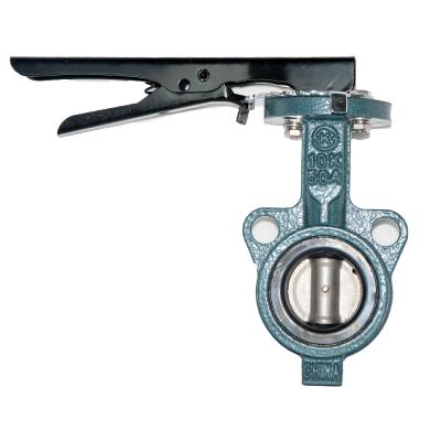 China Wafer type marine type butterfly valve Thin-disc cast iron wafer butterfly valve for sale