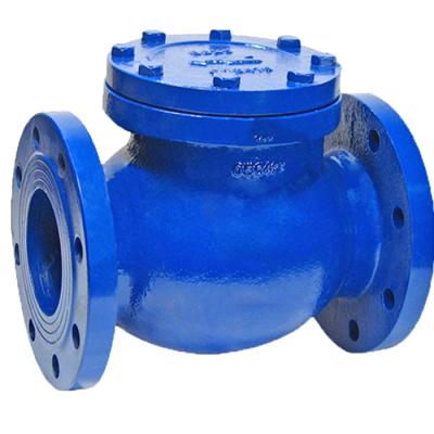 China Water Double Flange Pressure Non Return Ball Check Valve Platypus Check Valve for sale