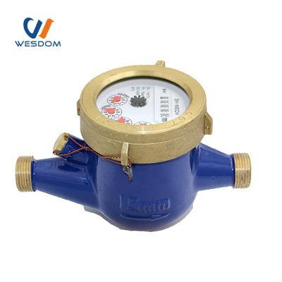 China Brass Water Submarine Meter For Apartments Water Meter Sink 2 Inch Water Meter Compound Multi-jet Indicator for sale