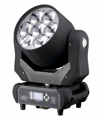 China Hotel dmx LED Beam Moving Head 7pc 40w RGBW 4 IN 1 Wash Zoom Moving Head Stage Light for sale