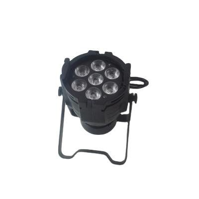 China Indoor Hotel DMX512 Mini 7*18W RGBWA 6-in-1 LED PAR UV Light for sale