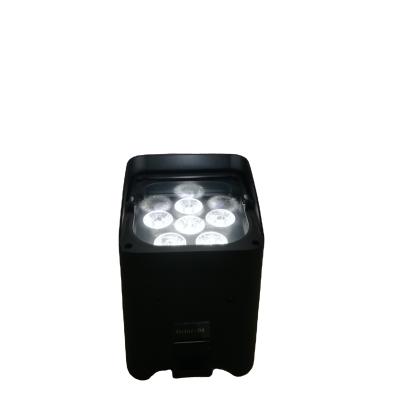 China Pair 6*18w DMX512 Wireless Battery Operated Hotel Smart DJ Freedom LED Uplight for sale