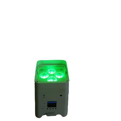 China Wireless Hotel DMX512 LED PAR Light 4*18W 6 in 1 with rechargeable battery for sale