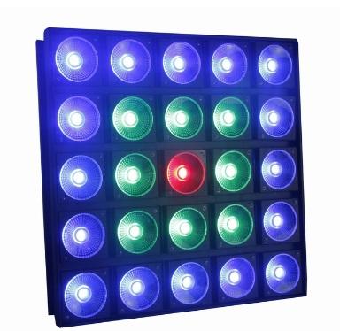 China Sports stadiums DMX512 5*5 25PC cob30w RGB 3 IN 1 led matrix light for sale