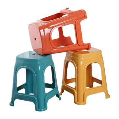 China 18 Inch Foldable Cheap Plastic Stool Factory Factory Seat Hollow Design for sale