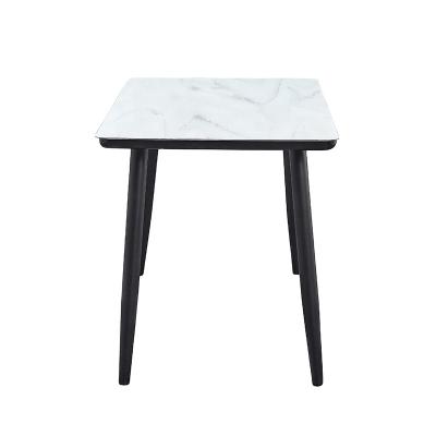 China Fashion Durable Cheap Modern Home Living Room Tall Legs Marble Table Desk Laptop Table for sale