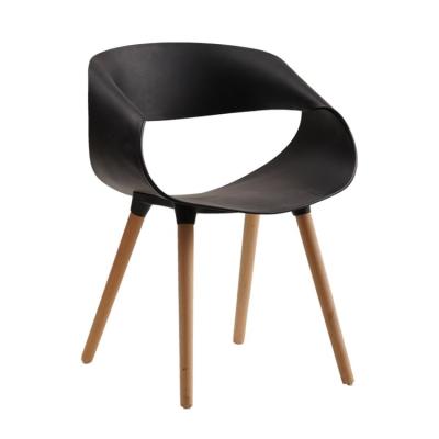 China Wholesale Design High Quality Unique Oval Wooden Legs Backrest Home Kitchen Adjustable (Height) Dining Chair for sale