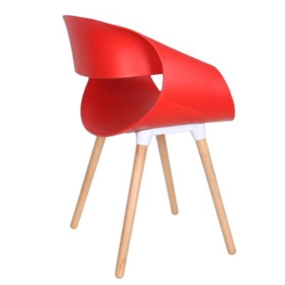 China New Fashion Adjustable Wholesale Plastic Wooden Popular Bar Chair Coffee Shop Bargaining Chairs Casual Dining Chairs (Size) Luxury Chairs for sale