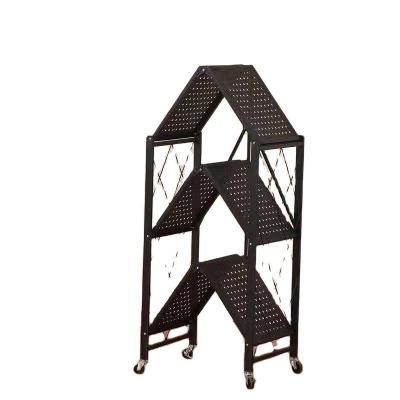 China Hot Selling Stocked Kitchen Household Metal Storage Rack Wire Shelving for sale