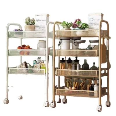 China Rotating Stocked Kids Toys Plate Bathroom Shelves Storage Rack Kitchen With Wheels for sale