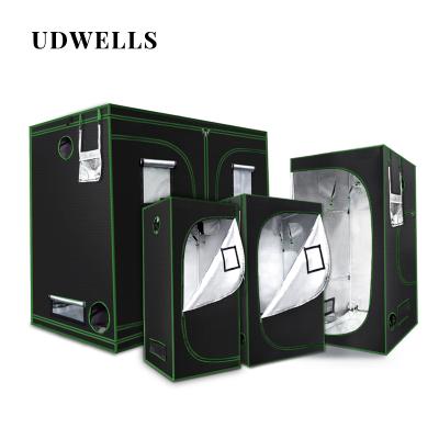 China UDWELLS Easily Assembled Grow Tent AC 2.4m UV Loft 4x5 48x24 3x1 1680 2by 90cm Par 5by 78x78 Grow Tent for sale