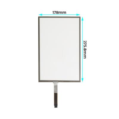 China 12.1'' Widescreen 1280 X 800 5 Wire Resistive Touch Panel With 275.8 X 178 X 2.1mm Outline Dimension for sale