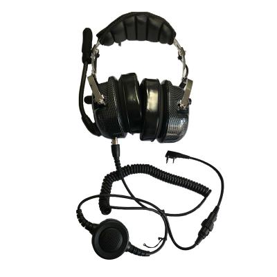 China Headband Passive / Active Noise Canceling Rate Snr 28db General Airplane Pilot Aviation Headset Headphone With Dual Plug for sale