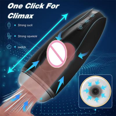 China Real Sex Feel New Technology Men Masturbation Cup 3 in 1 Vibrator Sex Toys for Men Masturbating Mini Cup for sale