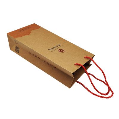 China Wholesale Recyclable Material Recyclable Non Logo Paper Bag For Retail for sale