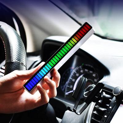 China Modern Sound Music Sound Rhythm RGB Control LED Ambient Light with 32 LED Colors 18 Pickup Lamp Car Atmosphere Light for sale