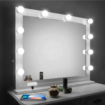 China 14 LED Light Bulbs Detachable Professional USB Makeup Mirror Light Hollywood Dressing Table Modern Cosmetic Vanity Lights for sale