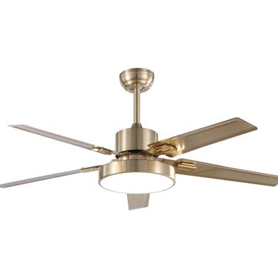 China Wholesale Modern Wholesale Mute Motor Metal AC LED Remote Control Home 42/52 Inch Ceiling Fan With Light for sale