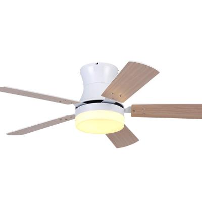 China Good Price Wholesale Modern Brown White 42/52 Inch 5 Blade Plywood Ceiling Fan With Light for sale