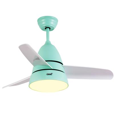 China Modern Quiet 36 Inch LED Ceiling Fan Light Copper Wire Living Room Motorhome ABS Blades With Remote Control for sale