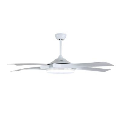 China American style solid color modern minimalist living room led ceiling fan lamp 4000k for sale