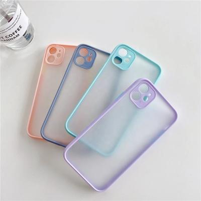 China Shockproof Amazon Hot 2022 Translucent Frosted Matte Phone Cover Accessories for iPhone 14 12 Case for iPhone 13 Pro Max Cell Phone Case for sale