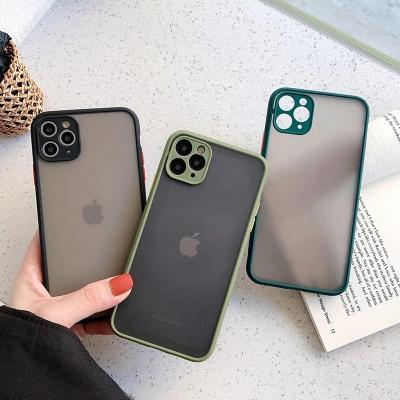 China Shockproof Translucent Frosted Matte Phone Cover Accessories for iPhone 14 12 Case for iPhone 13 Pro Max Cell Phone Case for sale