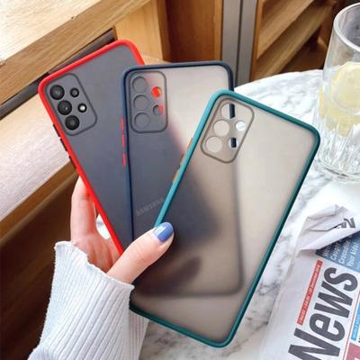 China TPU+PC Translucent Matte Phone Case For  A02 A12 A22 A42 A32 A52 A72 A01 A11 A21S A31 A51 A71 5G Galaxy Note 20 S20 FE S21 Cover for sale