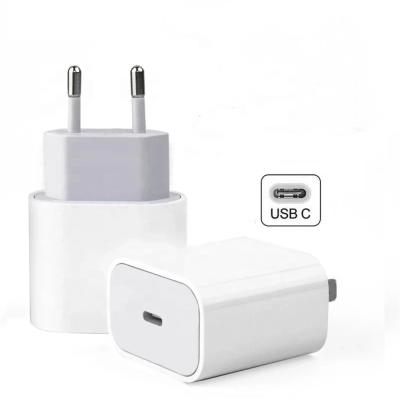 China PD 3.0 Wholesale 20W PD USB C Adapter Charger Fast for iPhone Phone Charger US EU Adapter for sale