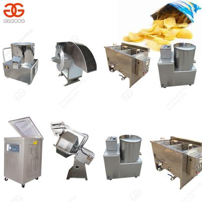 China Semi Automatic Cheap Potato Chips Making Machine From Low Cost Snack Factory In Indian for sale