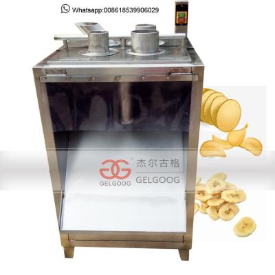 China Fruit Processing Plant Green Banana Chips Cutter Potatochips / Banana Chips Slicer Machine For Chips for sale