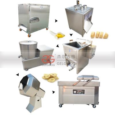 China food & Semi Automatic Plantain Chip Make Line Plant Banana Chip Product Beverage Factory Small Scale Machine for sale