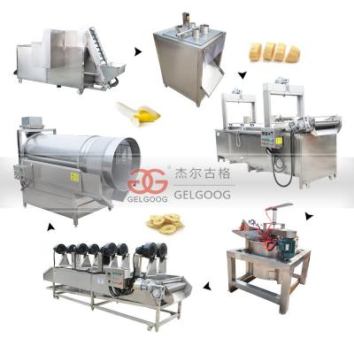 China food & Beverage Factory Small Scale Banana Chips Making Machine Plantain Chips Production Line for sale