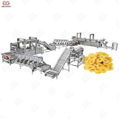 China food & Chip Make Plant Plantain Crunchy Beverage Plant 100 Kg/hour Banana Chips Processing Machinery for sale