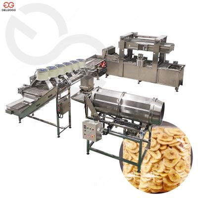 China High Efficiency Gelgoog Customized Capacity 500kgh Commercial Banana Chips Making Machines for sale