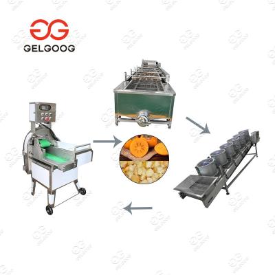 China High Efficiency Easy Operate Gelgoog Slice Washing Machine Small Onion Potato Chips Cleaning Peeling And Cutting Machine for sale