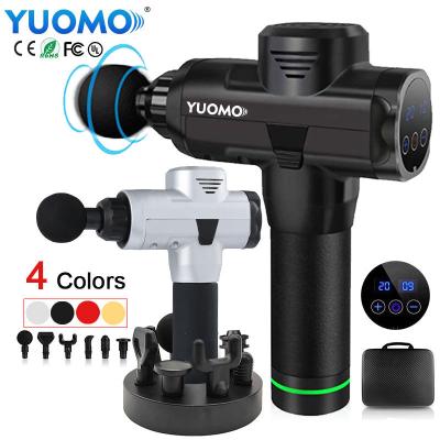 China YUOMO Body Muscle Portable Rotary Sports Massager Facial Massager Fascia Gun for sale