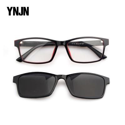 China Fashion sunglasses discount taizhou YNJN new design china PC frame magnetic matrix sunglasses for sale