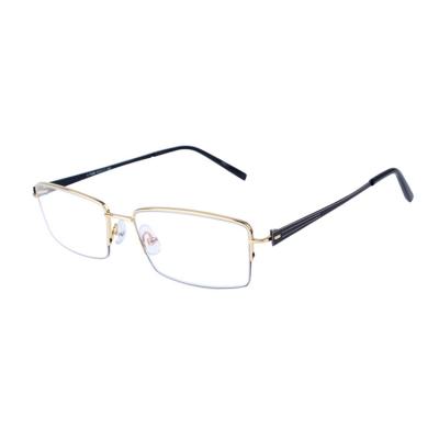 China High quality custom optical frames printing laser logo alloy half frame optical frames manufacturers in china for sale