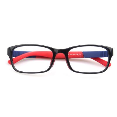 China Custom blue lightweight kids tr90 eyeglass frames Taizhou YNJN manufacture lenses kids tr90 eyeglass frames anti for sale