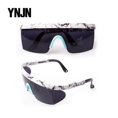 China Sports sunglasses made of china taizhou YNJN new model safety glass dust sunglasses uv400 for sale