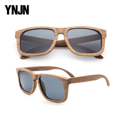 China China YNJN uv400 handmade bamboo wooden glasses most popular fashion sunglasses high quality custom logo for sale