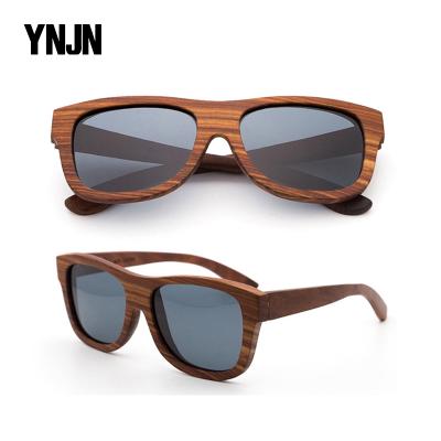 China Fashion sunglasses bulk to buy private label custom logo women men retro unisex natural wood sunglasses for sale