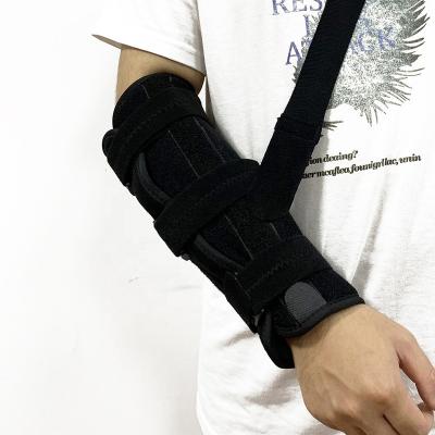 China Adjustable Adult Elbow Splint Elbow Brace Immobilizer Stabilizer Tennis and Tendonitis Support Elbow Sleeve for sale