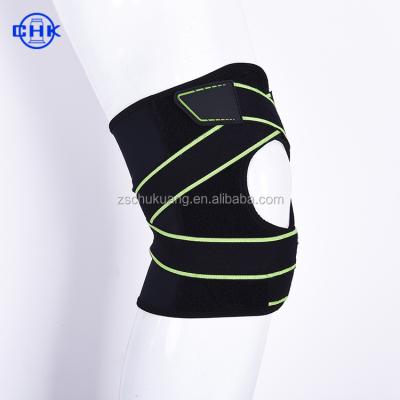 China Sports Knee Breathable Knee Guard Adjustments Left / Right Knee Brace Protector Soft Comfortable Stretch Support for sale